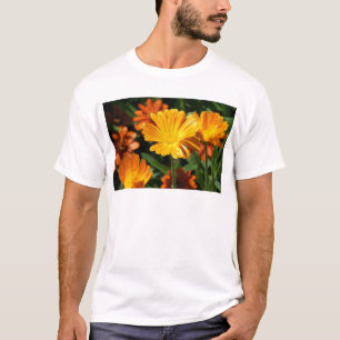 Camiseta Flores Amarelas Arte Paz Amor Destino