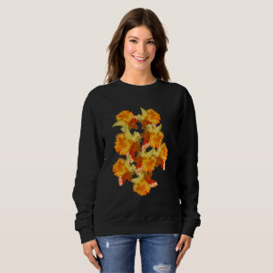 Camiseta Flores Amarelas Daffodil Inclinadas