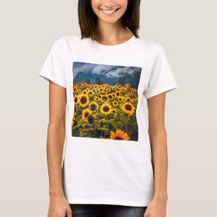 Camiseta Flores Amarelas do Campo do Girassol