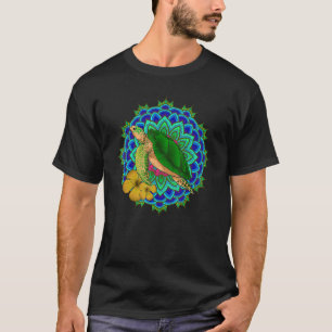 Camiseta Flores Animais de Mandala tribal polinésios no Hav