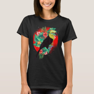 Camiseta Flores Animais Tropicais Florestas Tropicais Aves