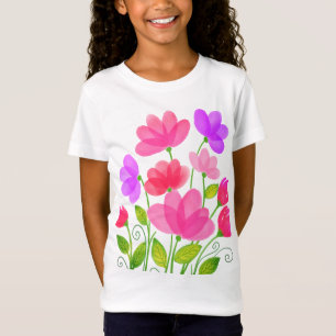 Camiseta Flores Aquarela Banquete Design-42704