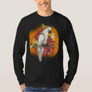 Camiseta Flores Aves Aves Animais Tropicais