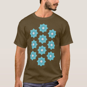 Camiseta Flores azuis de origem