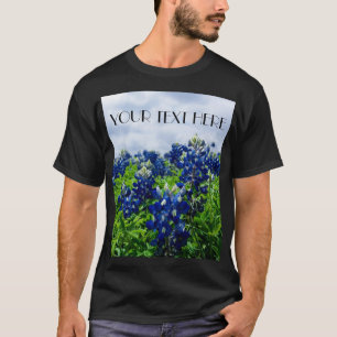 Camiseta Flores Azuis Flores do Texas Floral