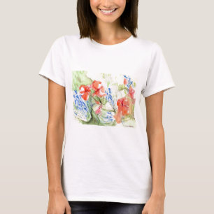 Camiseta Flores Balsam e Lobelia