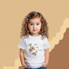Camiseta Flores beges