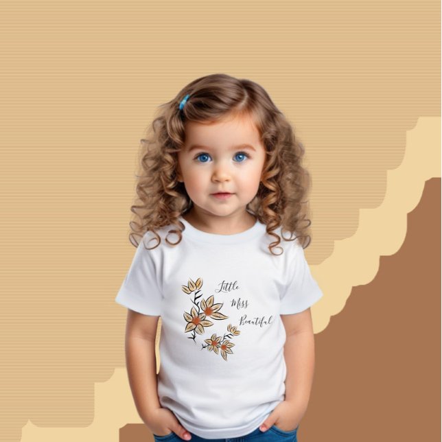 Camiseta Flores beges (Criador carregado)