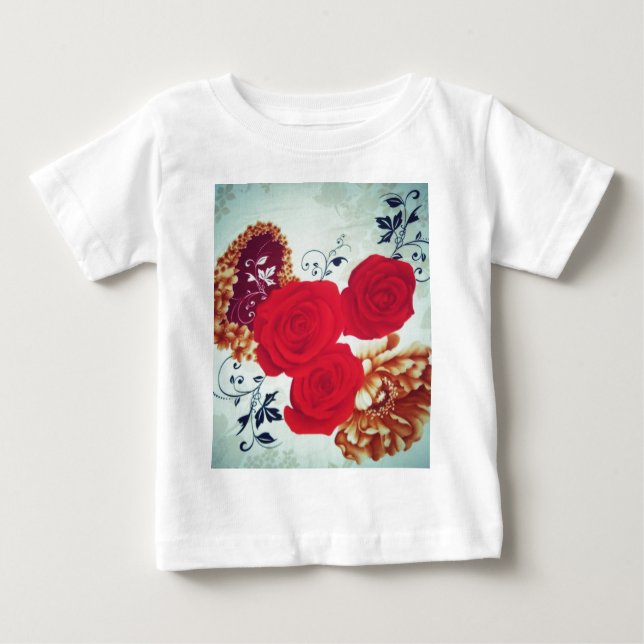 Camiseta Flores Bloqueando (Frente)