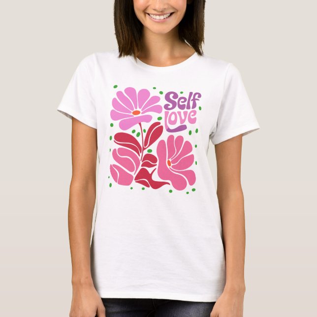 Camiseta Flores Boho Self Love (Frente)