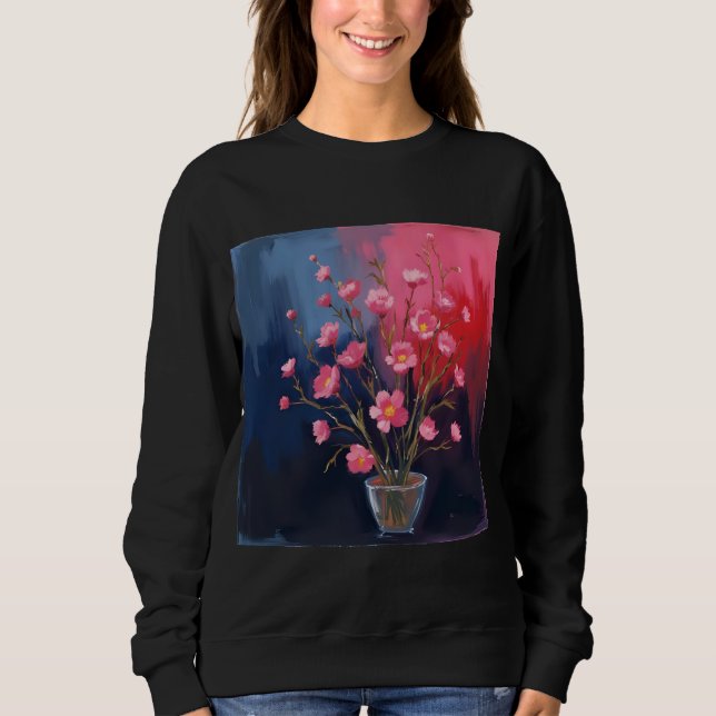 Camiseta Flores Bonitas Em Um Vaso (Frente)