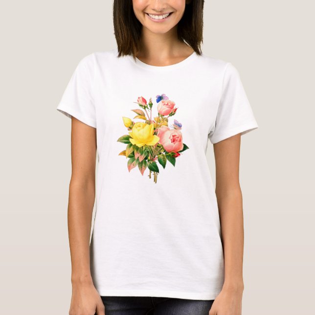 Camiseta FLORES bonito DA NATUREZA (Frente)