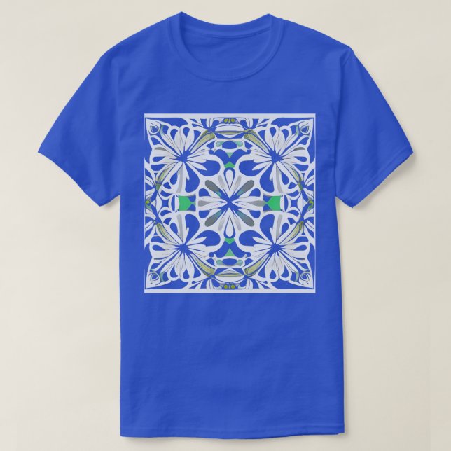 Camiseta flores brancas (Frente do Design)
