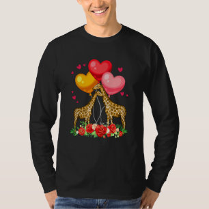 Camiseta Flores Casal Girafas Dia de os namorados Febre
