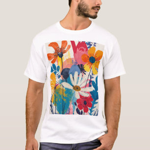 Camiseta Flores coloridas