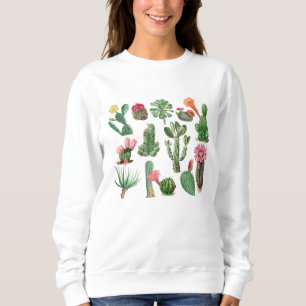 Camiseta Flores Coloridas De Cactus E Suculentos