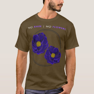 Camiseta Flores com Brilhos Azuis 2