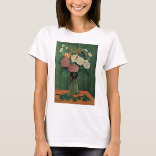 Camiseta Flores com Ivy por Henri Rousseau, Vintage Floral