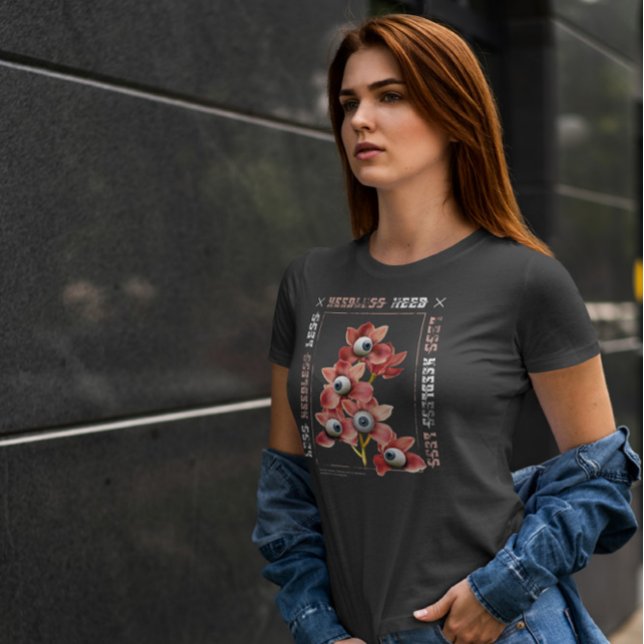 Camiseta Flores Com Natureza 3D Olhos (Criador carregado)