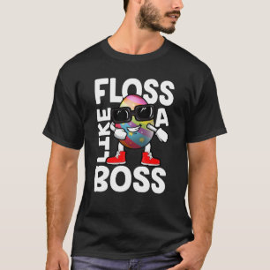 Camiseta Flores Como Um Chefe Flores De Óculos De Sol Feliz
