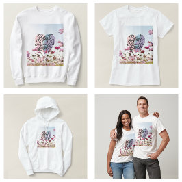 Camiseta Flores Cor-de-Rosa Melhor Mãe do Mundo Feliz Dia d