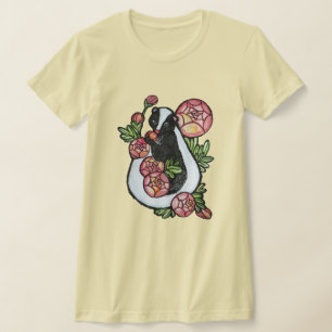Camiseta Flores Cor-de-Rosa Ranunculus Bonitas Amam Flores 