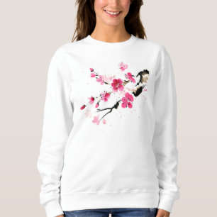 Camiseta Flores cor-de-rosa Sakura flores Primavera