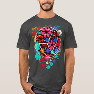 Camiseta Flores Cuecas E Voleibol Impressão