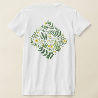 Camiseta Flores da Campina: Flores Silvestres Amarelas e Fo