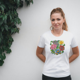 Camiseta flores da Hungria