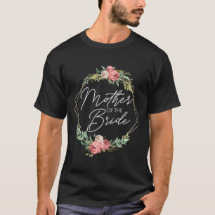 Camiseta Flores da Mãe da Noiva Noiva e Noivo Casamento