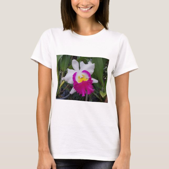 Camiseta Flores da orquídea de Tailândia (Frente)