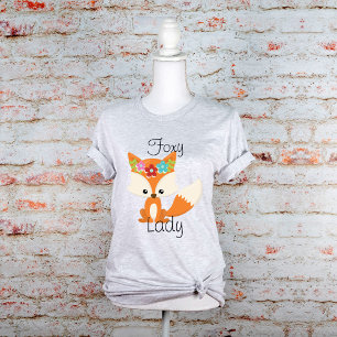 Camiseta Flores da primavera Fox Foxy Lady