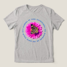 Camiseta Flores da Sua Fidelidade Borboleta & Flor