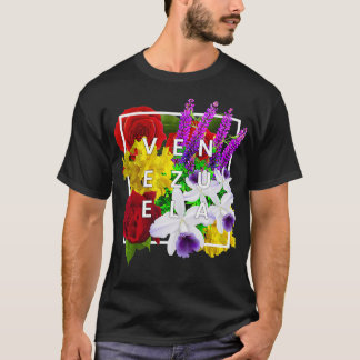 Camiseta Flores da Venezuela Orgulho de Artes Verdadeiras d