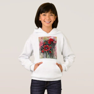 Camiseta Flores De Água Em Hoodie