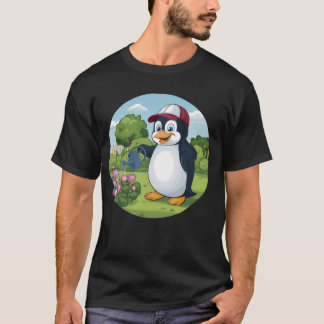 Camiseta Flores De Água Pinguim