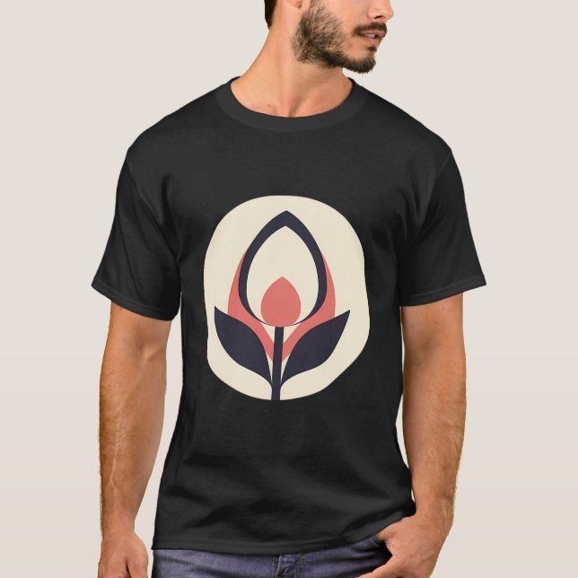 Camiseta Flores de Amor Mínimas da Flor de Tulip (Frente)