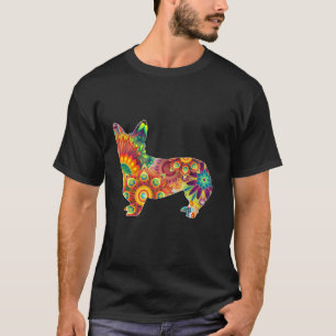 Camiseta Flores de Arte Psicodélicas Trippy Gift Pembroke W