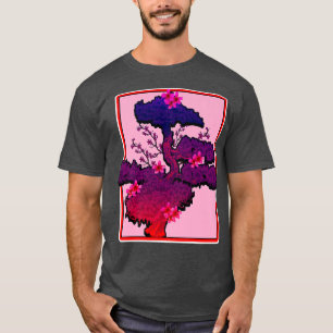 Camiseta Flores de árvores com anestésico japonês Sakura