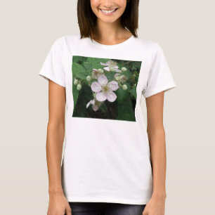 Camiseta Flores de Blackberry Damas T Shirt