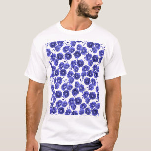 Camiseta Flores de Campo de Aquarela: Papel de Parede Botân