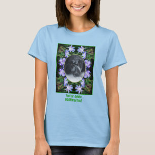 Camiseta Flores de Chicória Selvagem Criam sua própria foto
