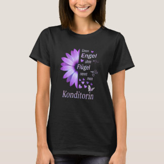 Camiseta Flores de Confeitaria de Mulheres Obrigado Dizendo