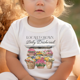 Camiseta Flores de crescimento local Compra floral de agric