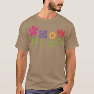 Camiseta Flores De Design, Decorativas Coloridas