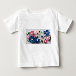 Camiseta "Flores de Enchimento de Papel Whimsical"