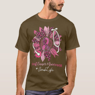 Camiseta Flores de girassol Vida rosa Fita Fita de Fita Can