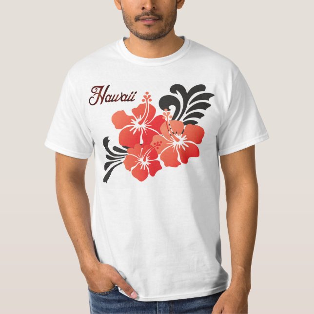 Camiseta Flores de Havaí (Frente)