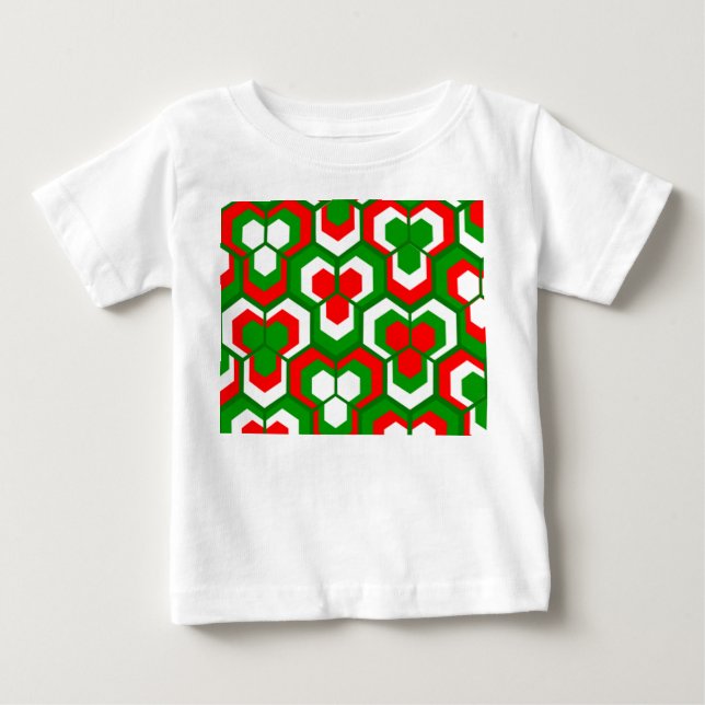 Camiseta Flores de Hexágonos (Frente)